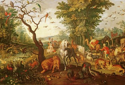 De Ark van Noach, na 1613 door Jan the Elder Brueghel
